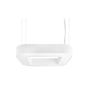 luce a sospensione / LED / a lampada fluorescente / quadrata
