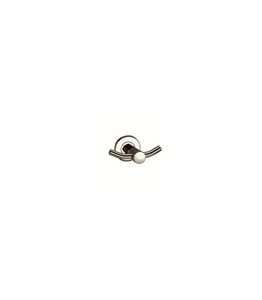 appendiabiti da parete moderno / in acciaio inox / doppio / da bagno