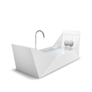 vasca da bagno da appoggio / in marmo