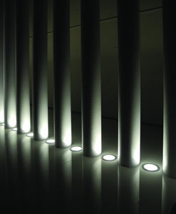 luce da incasso a pavimento / LED / tonda / da esterno