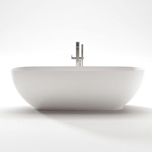 vasca da bagno da appoggio / ovale / in composito