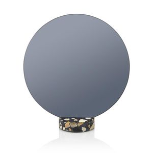 specchio da appoggio / moderno / tondo / in terrazzo