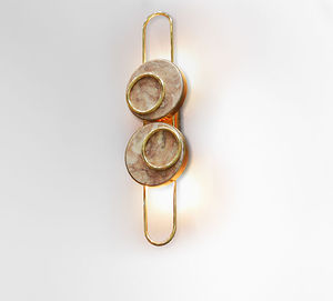 applique design originale / in ottone lucidato / in marmo / LED