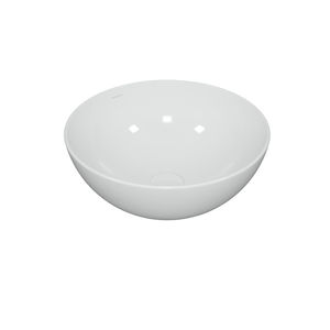 lavabo da appoggio / tondo / in ceramica / moderno