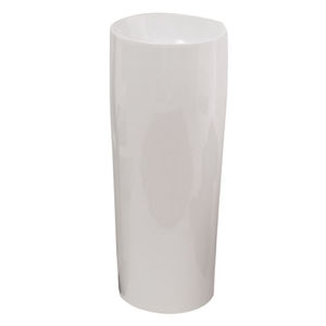 lavabo da terra / tondo / in ceramica / moderno