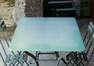 tavolo da pranzo moderno / in ceramica / quadrato / da esterno