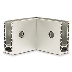profilo in alluminio anodizzato / ad angolo / per parapetto / prefabbricato