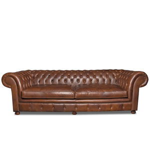 divano chesterfield / in pelle / per uso contract / per hotel