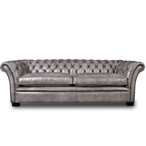divano chesterfield / in pelle / per uso contract / per hotel