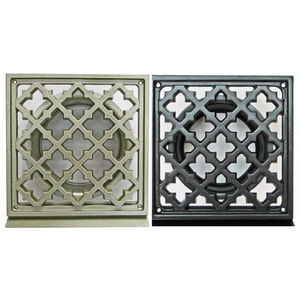 griglia di ventilazione in alluminio / quadrata / per il soffiaggio e la ripresa d'aria