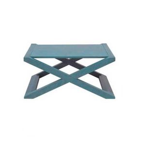tavolino basso moderno / in legno / rettangolare / da esterno