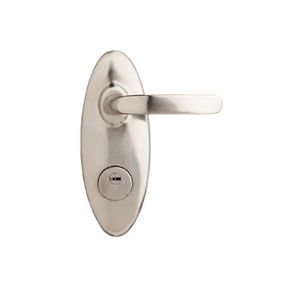 maniglia per porta / in metallo / moderna / con serratura integrata