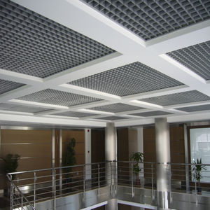 controsoffitto in metallo / in pannelli / decorativo / con griglia
