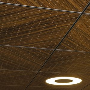 controsoffitto in legno / a quadrotte / acustico