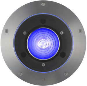 luce da incasso a pavimento / LED RGBW / tonda / da esterno