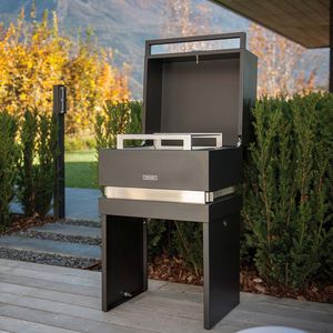 barbecue a carbonella / su piedistallo / in alluminio / in acciaio inossidabile