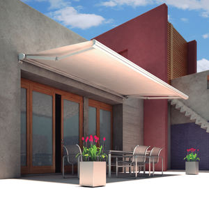 tenda da sole a proiezione / a motore / per terrazza / bianca