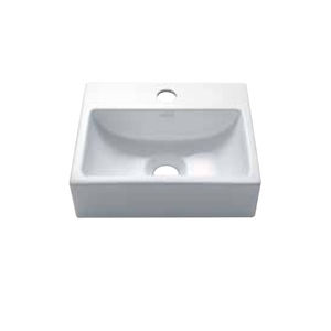 lavandino da appoggio / rettangolare / in ceramica