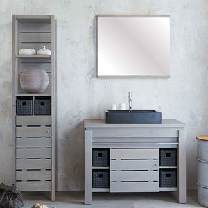 mobile lavabo da appoggio / in quercia / classico / in kit