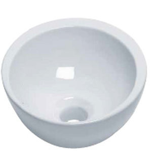 lavandino da appoggio / tondo / in ceramica