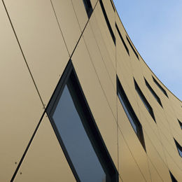 rivestimento di facciata in alluminio / in composito / in plastica / liscio