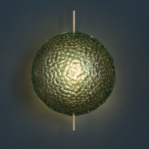 applique moderna / in vetro / LED / tonda