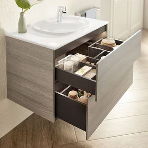 mobile lavabo sospeso / in agglomerato / moderno / con cassetti