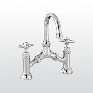 miscelatore doppio comando per lavabo / da appoggio / in ottone / in nichel