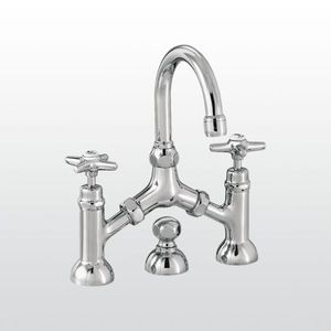 miscelatore doppio comando per lavabo / da appoggio / in ottone / in nichel