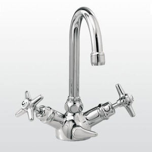 miscelatore doppio comando per lavabo / da appoggio / in ottone / in nichel