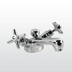 miscelatore doppio comando per lavabo / da appoggio / in ottone / in nichel