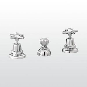 miscelatore doppio comando per bidet / da appoggio / in ottone / in nichel