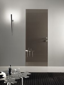 porta interna / battente / in legno / filomuro