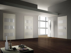 porta interna / battente / in legno / filomuro