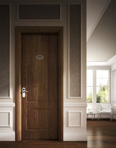 porta da interni / battente / in legno / tagliafuoco