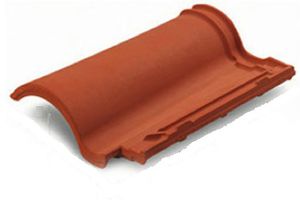 tegola portoghese / in terracotta / rossa