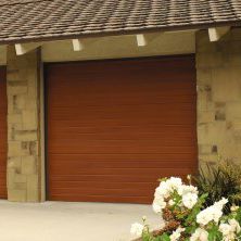 porta da garage sezionale / in legno / automatica