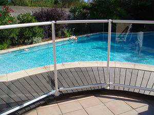barriera di protezione / fissa / in alluminio / per piscina