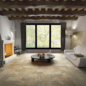 piastrella da interno / per pavimento / in gres porcellanato / aspetto pietra
