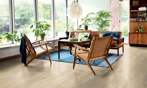 pavimento laminato in HDF / flottante a clic / aspetto legno / per uso professionale