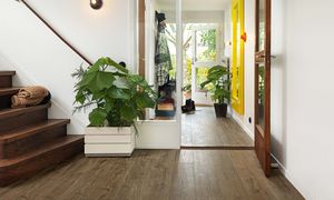 pavimento laminato in HDF / flottante a clic / aspetto legno / per uso professionale