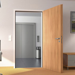 porta da interni / battente / in acciaio inox / in acciaio galvanizzato