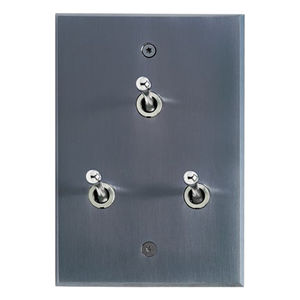 interruttore a leva / triplo / in ottone / moderno