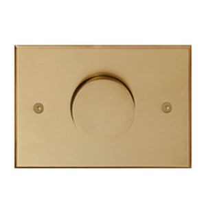 dimmer per illuminazione / a pulsante rotante / in metallo / moderno