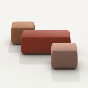 pouf moderno / in tessuto / in pelle / in ecopelle
