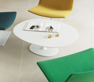 tavolino basso / moderno / in MDF / in acciaio laccato