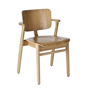 sedia design scandinavo / imbottita / con braccioli / impilabile