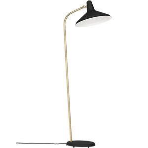 lampada con piede / moderna / in acciaio / in ottone