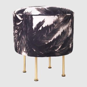 pouf moderno / in tessuto / tondo