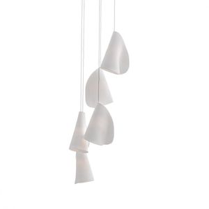 lampada a sospensione / moderna / in porcellana / in vetro borosilicato